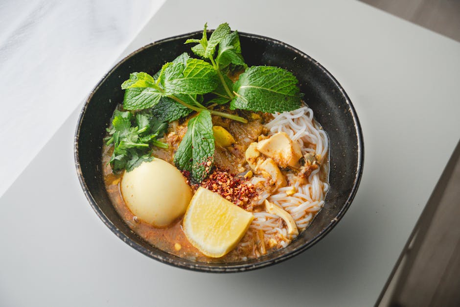 Katong laksa close-up